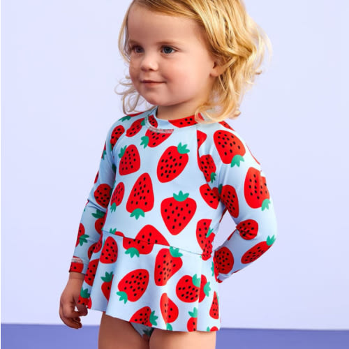 Baby One-Piece Skirted Rashguard Swimsuit | Hanna Andersson