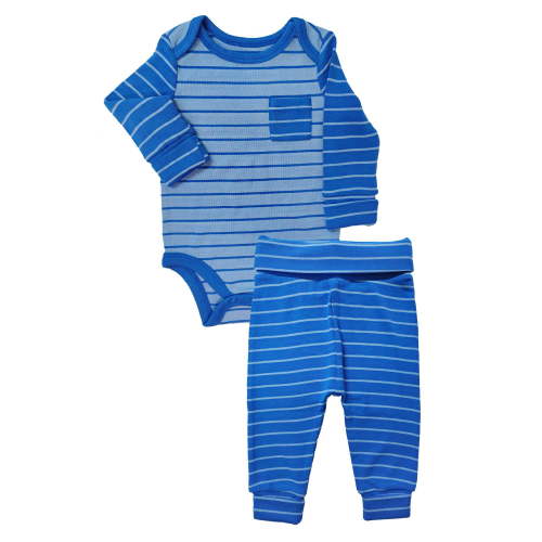 Wonder Nation Baby Gender Boy 2PK Bodysuit Pant Set, Sizes 0/3 Months-6/9 Months