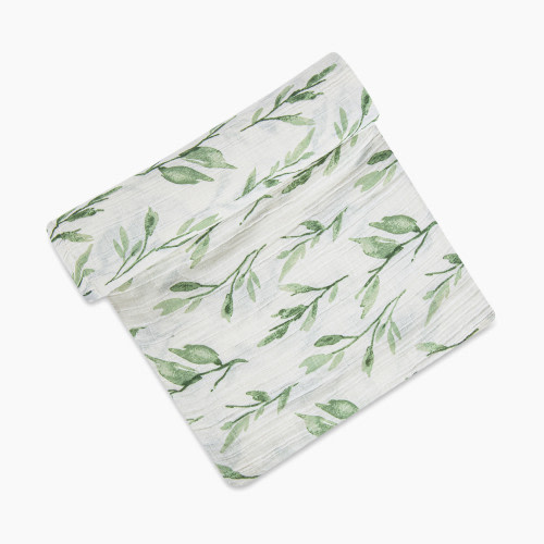 Crane Baby Cotton Muslin Single Swaddle - Leaf