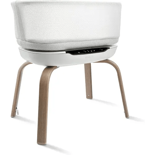 Graco SmartSense Soothing Baby Bassinet & Rocker with Cry Detection Technology, Includes 100% Organic Cotton Sheet, Luna