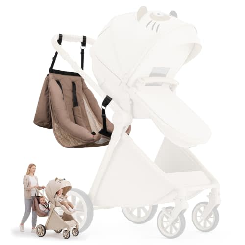 Stroller Hammock Extra Seat for Toddler, ALTERNATIVE for Stroller Board with 5-Point Harness, Detachable Seat Attachment For Kids to Ride, Compatible Book-Fold Strollers, for 3-5 Years Old,Up to 45 lb