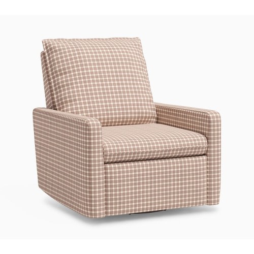 Paxton Power Recliner Rylee + Cru Gingham Brown
