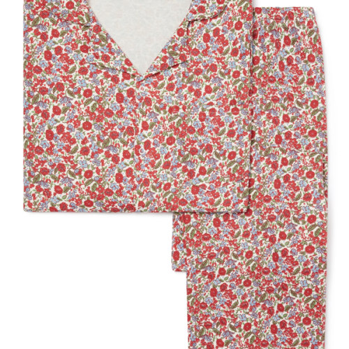 WOMENS CLASSIC PYJAMA SET | RED FLORAL