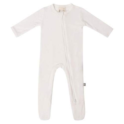 Zippered Footie in Cloud– Kyte BABY