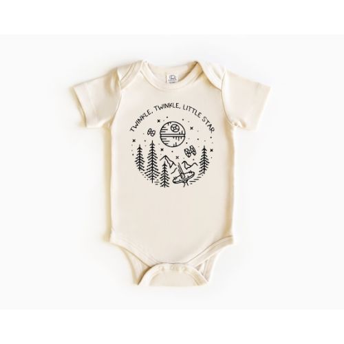 Twinkle Twinkle Little Star Baby Bodysuit Death Star Onesie Moon Planet Bodysuit for Baby Vintage Inspired Star Wars Gift Baby Shower - Etsy
