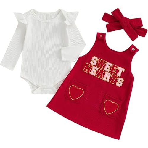 MoZiKQin Baby Girl Halloween Outfit Long Sleeve Ruffle Romper Ghost Embroidery Overall Dress Headband Cute Fall Clothes