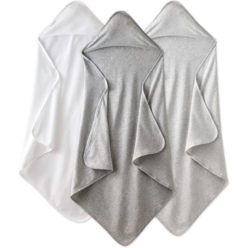 Harper - 100% Organic Cotton Hooded Towels, 3-Pack, Stone