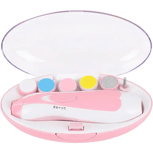 Baby Nail Trimmer Electric,Nail Clippers File for Baby No Sharp Claws Hurt, 6 in 1 with Light Safety Cutter for Newborn Infant Toddler Kids Toes and Fingernails Care