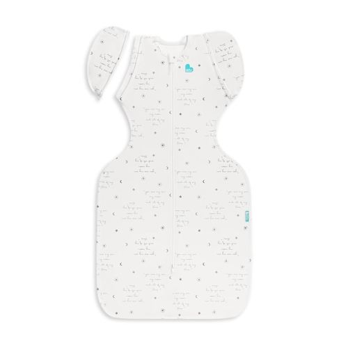Love to Dream Swaddle UP Transition Bag, Gentle Arms-Up Transition Swaddle, 0.2 TOG Lightweight Cotton, Zip-Off Wings, Ideal for Warm Temperatures 75-81°F, Baby Essentials, You are My Grey, 19-24 lbs