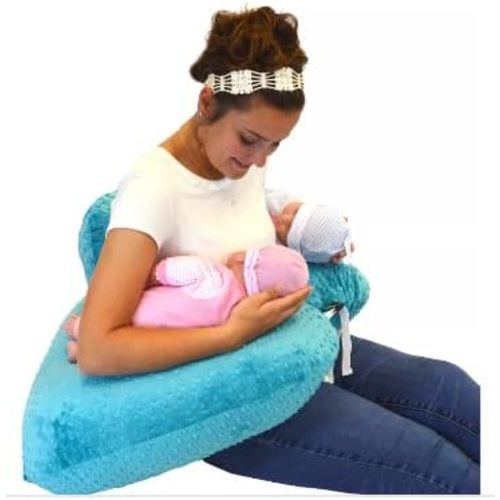 Twin Z Pillow Teal 6 uses in 1 Twin Pillow Breastfeeding, Bottlefeeding, Reflux, Support and Pregnancy Pillow!