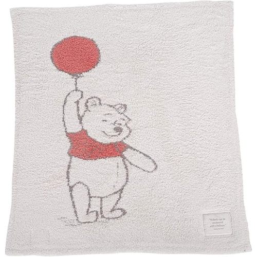 Barefoot Dreams The CozyChic Disney Winnie The Pooh Blanket, Multicolor Throw, Double Layer Jacquard Knit