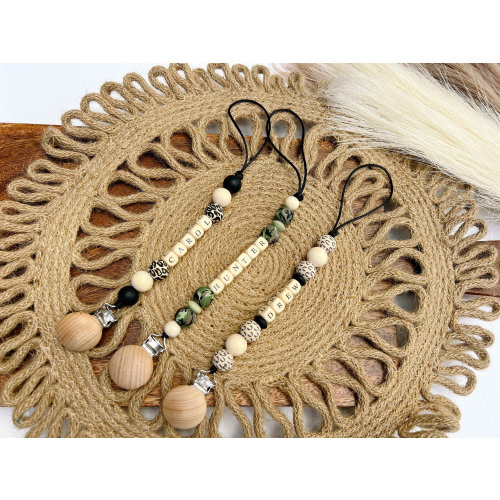 Personalized Custom Pacifier Clip | Camo | Farm Life | Safari Nursery Custom Baby Name | Personalized Baby Gift | Baby Shower | Newborn Gift