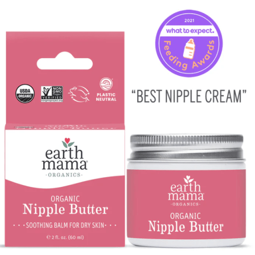 Organic Nipple Butter Breastfeeding Cream | Earth Mama