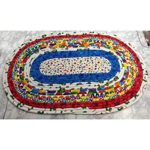 The Very Hungry Caterpillar - Oval Jelly Roll Rug - 46 inches - House Rug - Classroom Rug