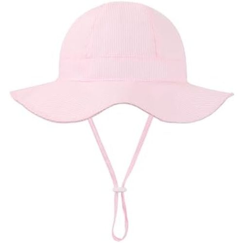 Baby Girl Sun Hat Toddler Summer Bucket Hats UPF 50+ Hat for Infant Girl Beach Hat with Wide Brim 0-6T