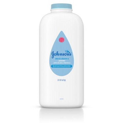 Johnson's Naturally Derived Cornstarch Baby Powder, Aloe & Vitamin E for Delicate Skin - 22oz