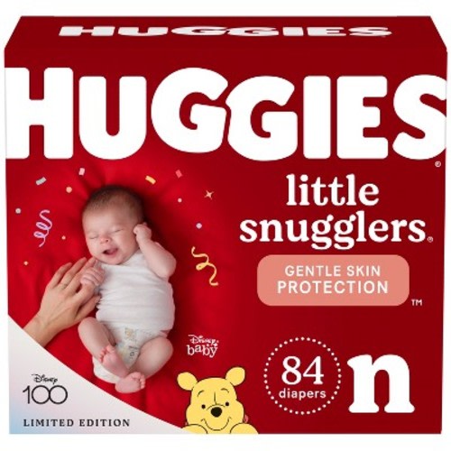 Huggies Little Snugglers Baby Diapers – (Select Size and Count), Size: Newborn
