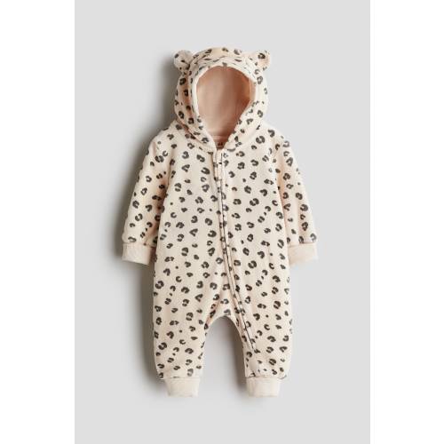 PRINTED VELOUR JUMPSUIT