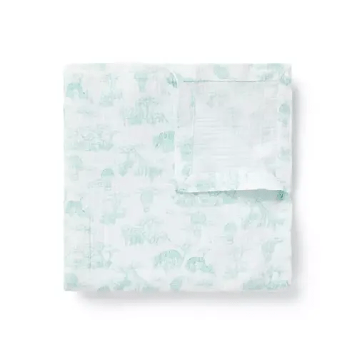 Baby Light Green Safari Toile Baby Safari Toile Blanket by Janie and Jack