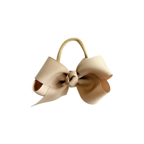 Ribbon Bow Headband in Taupe| Caden Lane
