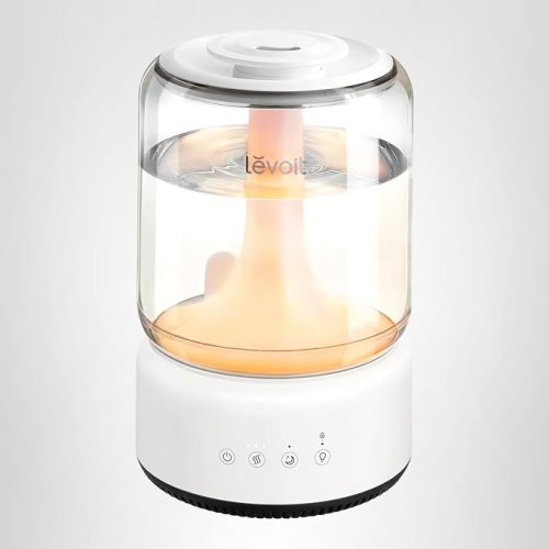 LEVOIT - Humidifiers for Bedroom - Quiet (3L Water Tank) - Cool Mist/Top Fill/Essential Oil Diffuser/25Watt - Home/Large Room - 360° Nozzle - Rapid Ultrasonic Humidification for Baby Nursery/Plant
