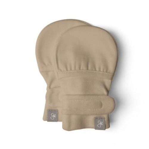 Goumi Stay On Baby Mitts - Sandstone 0-3M