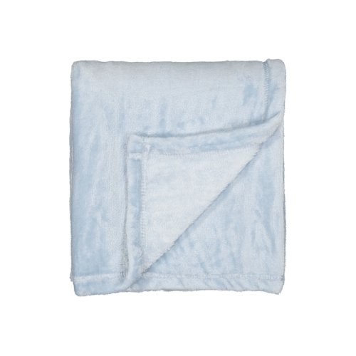 Coral Fleece Throw - Blue