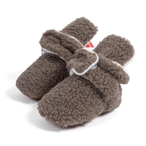 ohsofy Newborn Baby Cotton Booties Stay On Slipper Winter Warm Soft Shoes Non-Skid Infant Ankle Boots Crib Shoes