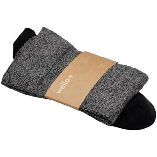 Wellow Regular Compression Socks for Men & Women, Knee High Support, 18-25 mmHg, Made with Viscose from Bamboo
