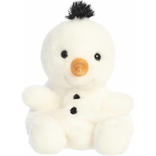 Aurora® Festive Palm Pals™ Freeze Snowman™ Stuffed Animal - Fun Collectible Plush for Kids and Adult Collectors - Perfect for Holiday Decorations or Gifts - White 5 Inches