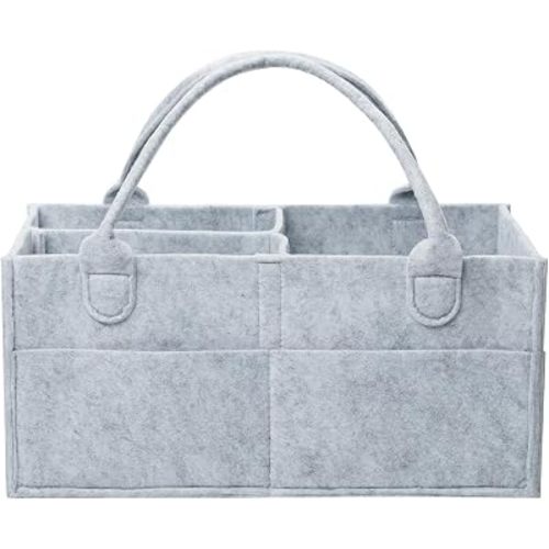 Mr. Pen- Baby Diaper Caddy Organizer, Gray, Large
