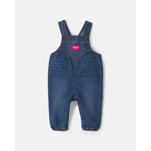 Baby Girl Denim Overalls - Medium Wash - OshKosh B'gosh | Carter's