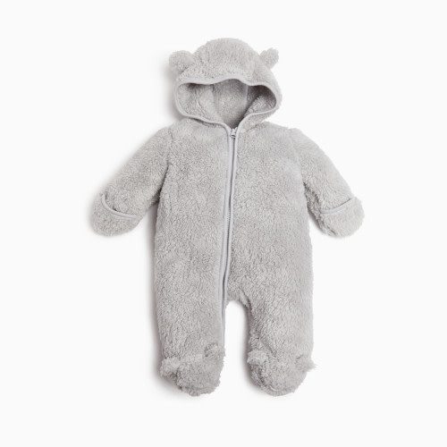 Small Story High-Pile Fleece Bunting - Grey, Newborn