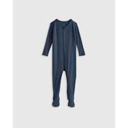 Softest Rib Footie in Deep Sea Blue