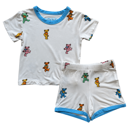 Grateful Dead Dancing Bears Pookster Short Set - Blue