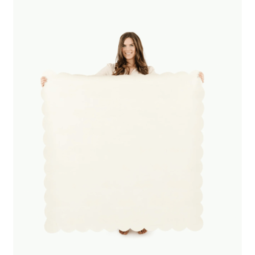 Ivory Scallop Play Mat (Square)