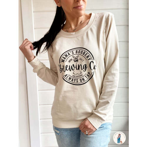 Mama Boobery Brewing Co. Crewneck Sweatshirt