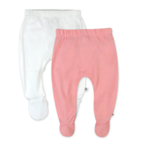 2-Pack Organic Cotton Footed Pants | Honest Baby Clothing (0-3M)
