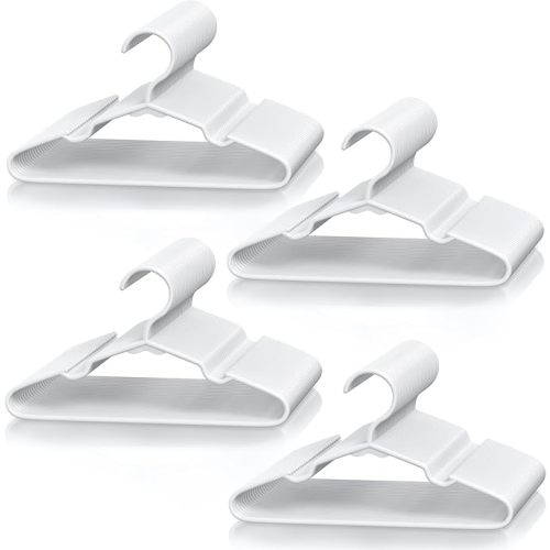 VTRIN Baby Hangers 100 Pack Large Capacity Hard Plastic Kids Hangers Suitable for All Clothes of Infant and Toddler, Such as Short, Shirts and Thick Coats, Children Hangers for Kids Clothes