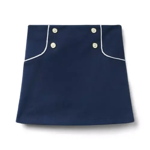 Girl Merchant Marine Button Ponte Skirt by Janie and Jack