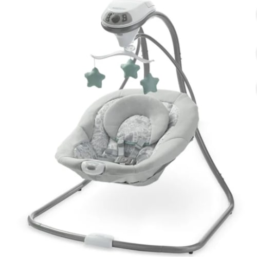 Free Shipping! Graco Infant Swing Ivy with Side-to-Side Sway, 6 Speeds, 15 Sounds, Vibration, Cozy Seat - Walmart.com