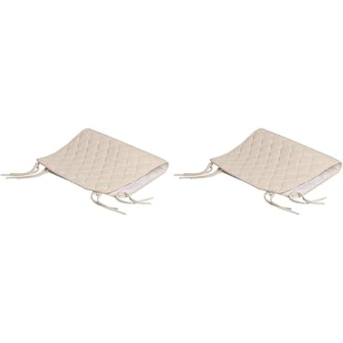 American Baby Company Waterproof Quilted Sheet Saver Changing Pad Liner Made with Organic Cotton Top Layer, Natural Color (Pack of 2)