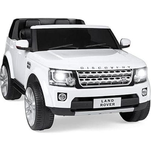 Best Choice Products 12V 3.7 MPH 2-Seater Licensed Land Rover Ride On Car Toy w/Parent Remote Control, MP3 Player - White