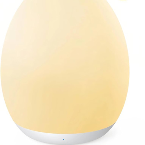 JolyWell Night Light for Kids, Baby Night Light with 7 Colors Changing Mode & Stepless Dimming, Nursery Night Light BPA Free,Rechargeable Egg Night Light for Breastfeeding 1h Timer & Touch Control