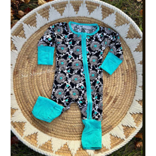 Cowprint concho bamboo sleeper – Six shooter boutique