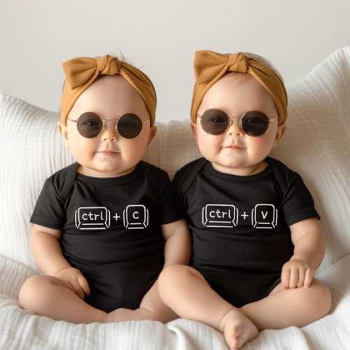 Twin Matching Outfit: Soft Cotton Bodysuits - Etsy