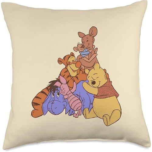 Disney Winnie The Pooh Hundred Acre Kanga Roo Group Hug Throw Pillow