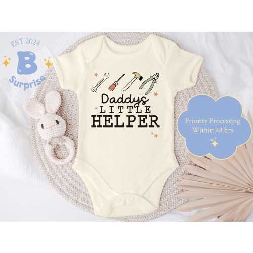 Daddy's Little Helper Baby Onesie® - Construction Gift