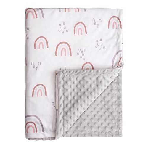 Soarwg Kids Baby Blanket Unisex Newborn, Super Soft Comfy Rainbow Blankets, for Toddler Baby Nursery Bed Blanket Stroller Crib Shower Gifts, 30 x 40 Inch