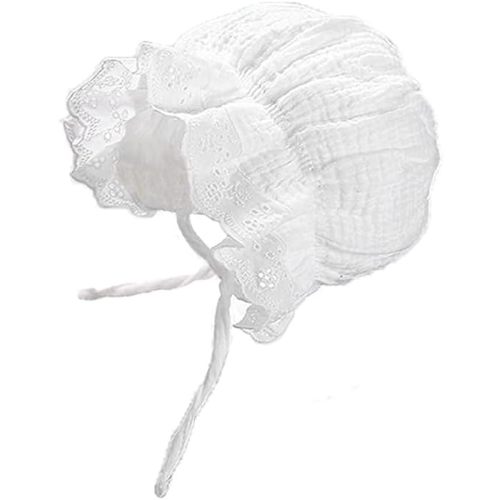 Baby Girl Boy Lace Cotton Bonnet Newborn Infant Soft Warm Cap Toddlers Breathable Eyelet Beanie Sun Protection Hat